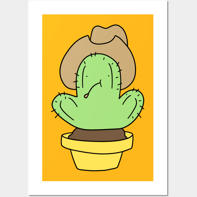 Cowboy Cactus Wall Art by saradaboru